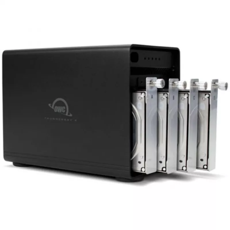 ThunderBay 4 - RAID 5 (schwarz, 4-Bay Storage Enclosure mit Dual Thunderbolt 3 Ports)
