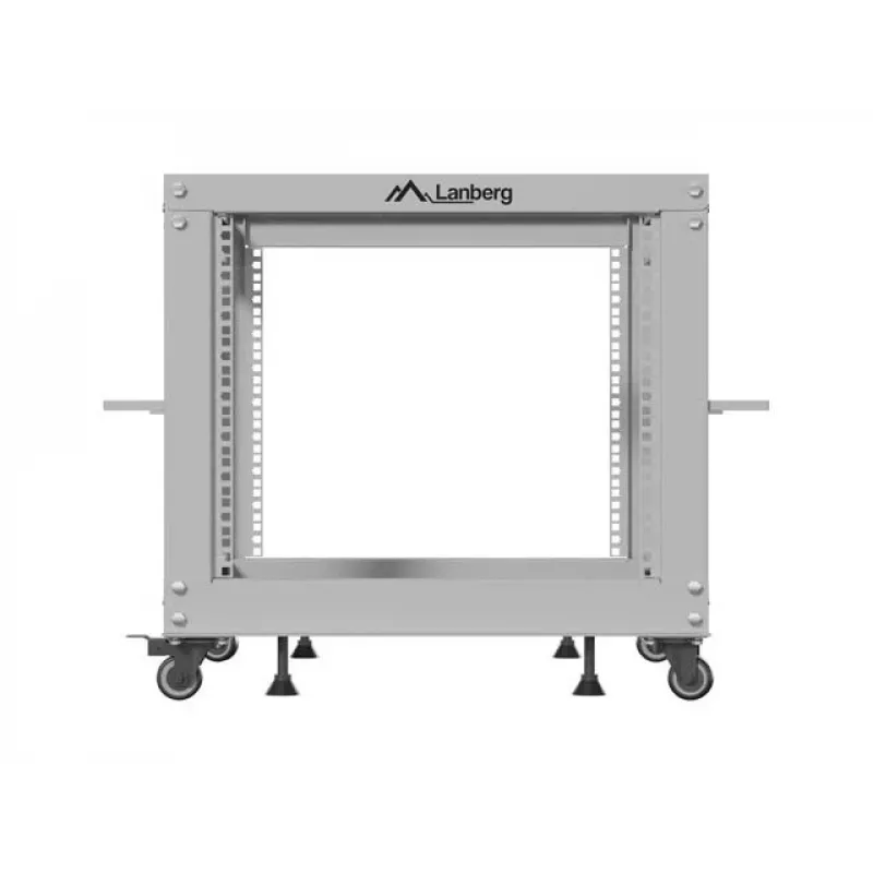 Rack 19 9U 600x600-1100 verstellbar grau