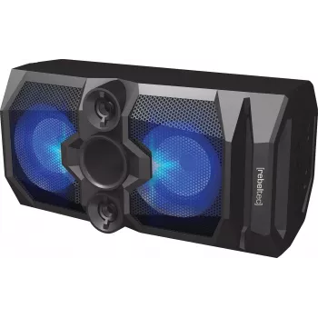 Rebeltec SoundBox 480 Tragbarer Bluetooth-Stereo-Lautsprecher Schwarz, 50W RMS