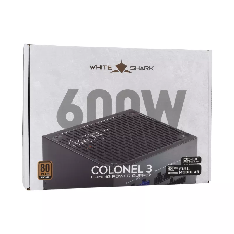 Netzteil White Shark GPSU-B600S Colonel-3 600W