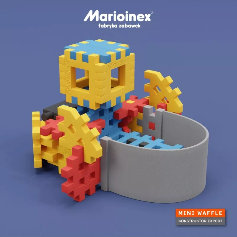 Baukasten-Set Marioinex Mini Waffle Constructor – 141 Teile, mehrfarbig, für Kinder ab 5 Jahren