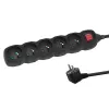 Power Extension Esperanza ELK214K 1.5 m Kabel 5 Type E outlets Indoor Schwarz