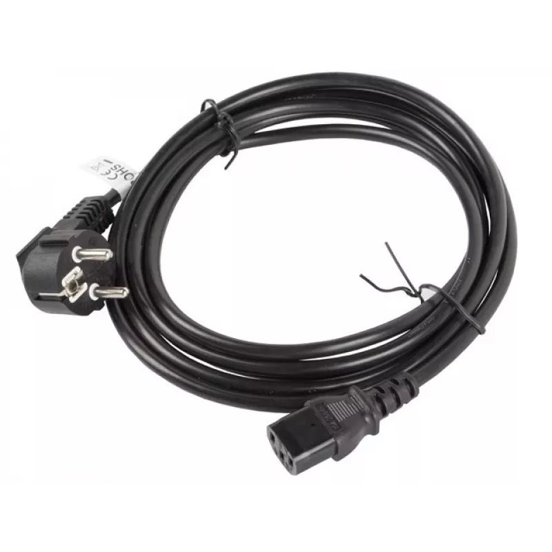 Lanberg CA-C13C-11CC-0030-BK Stromkabel Schwarz 3 m C13-Kupplung CEE7/7 (CA-C13C-11CC-0030-BK)