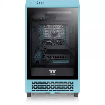 Thermaltake The Tower 200 türkis Tempered Glas
