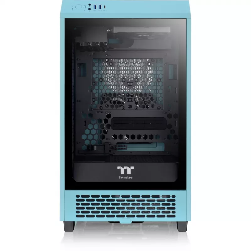 Thermaltake The Tower 200 türkis Tempered Glas