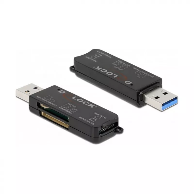 Kartenleser DeLOCK SuperSpeed USB für SD Micro SD MS