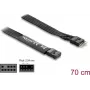 Parallelkabel DELOCK 86058, 9-polig auf 9-polig, Länge 0,7 m, schwarz