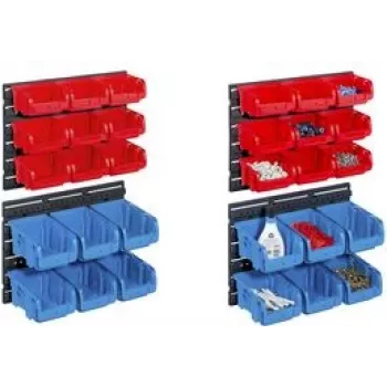 Aufbewahrungsboxen-Set allit ProfiPlus C 1+2/17 rot/blau Polypropylen temperaturbeständig