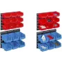 Aufbewahrungsboxen-Set allit ProfiPlus C 1+2/17 rot/blau Polypropylen temperaturbeständig