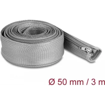 Geflechtschlauch DeLOCK 20838 3 m x 50 mm grau