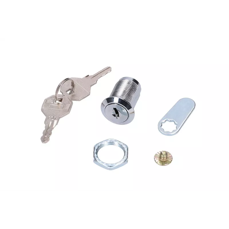 Türschloss Extralink ROUND LOCK FOR CABINETS, rundes Schranktürschloss, silber