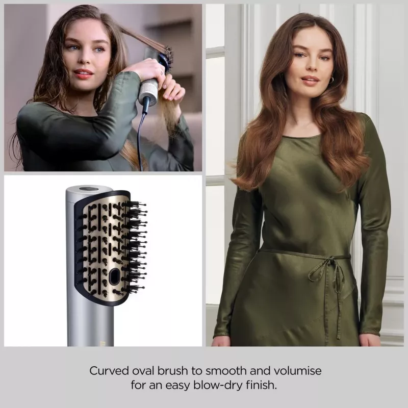 Haarstyling-Set BABYLISS AS6555E — Airflow-Technologie, 4 Heizstufen, 2,5 m Kabel, Silber/Gold