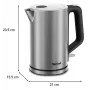 Elektrischer Wasserkocher Tefal KI513D10 Edelstahl 1,7 L 2200 W, kabellos, 360°-Basis
