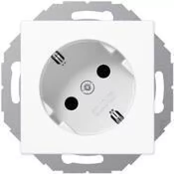 Jung SCHUKO-Steckdose aws 16A 250V 45 Grad A 520-45 KI WW (A520-45KIWW)
