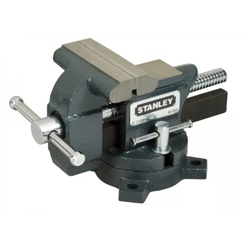 Schraubstock STANLEY 1-83-065 — Gusseisen, 10 cm Backenöffnung, 85 mm Tiefe, 6 kg