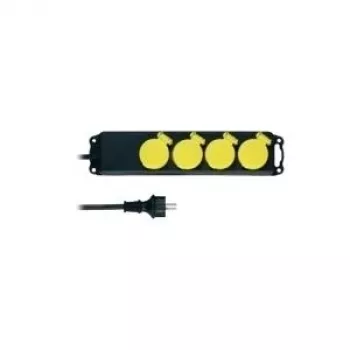 Power extension REV 0512468555 1.4 m 4 AC outlet(s) Outdoor Schwarz Grün