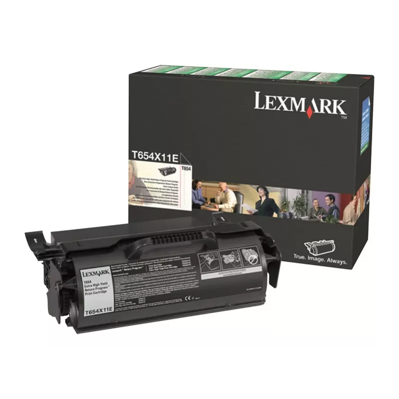 Toner Lexmark T654X11E 30000 Seiten Schwarz