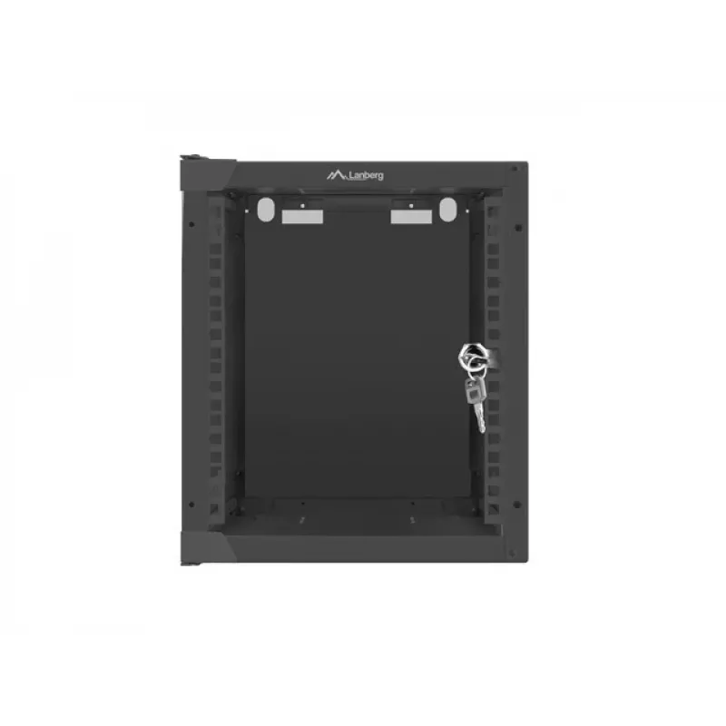 Wandmontagerack LANBERG WF10-2306-10B — 6U, 280×310×336 mm, Tiefe 238 mm, schwarz, 20 kg Kapazität