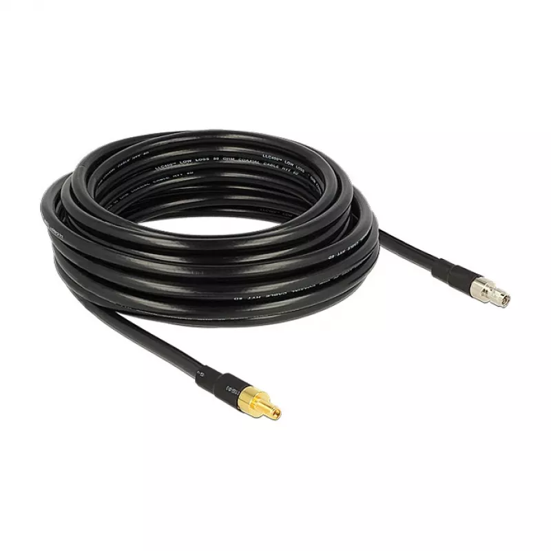 Koaxialkabel DeLOCK 10m SMA/SMA CFD400 LLC400 Schwarz