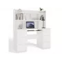 KUBA Schreibtisch Set + Extension Piece, weiß