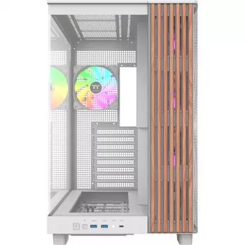 PC-Gehäuse Thermaltake View 380 XL WS ARGB Snow White — Midi-Tower, ATX-Unterstützung, mit Fenster
