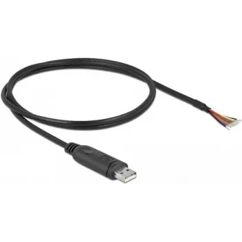 Delock - Serieller Adapter - USB2.0 - RS-232 - Schwarz (90524)