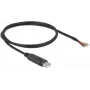 Delock - Serieller Adapter - USB2.0 - RS-232 - Schwarz (90524)
