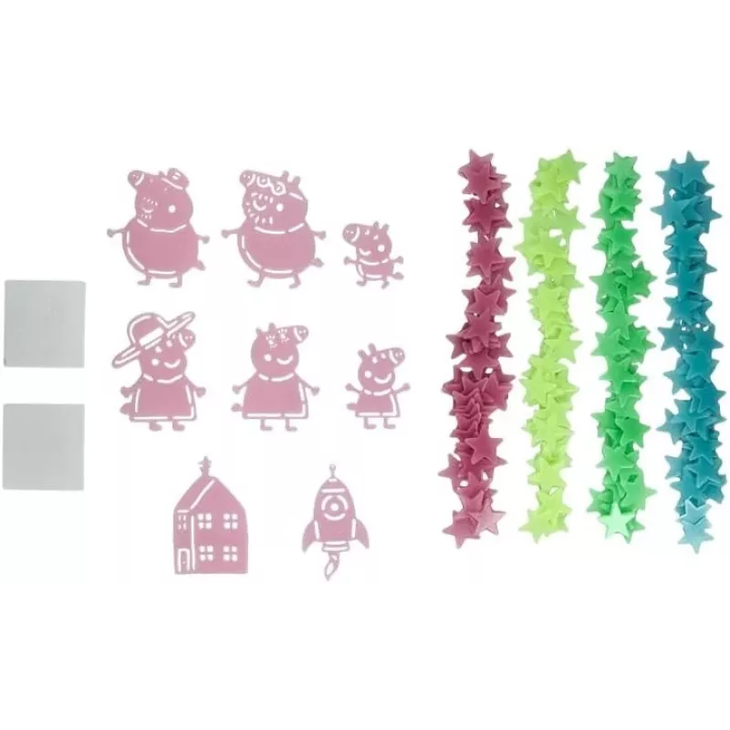 Wandaufkleber Hasbro Peppa Pig PP13870PP Glow in the Dark Stars