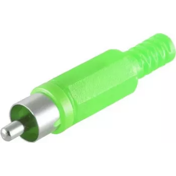 Cinch-Stecker ShiverPeaks 51400-G, grün, Modell 51400-G
