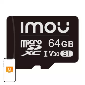 MicroSD-Speicherkarte IMOU ST2-64-S1 64 GB, Class 10, Lesen 95 MB/s, Schreiben 35 MB/s, U3 V30