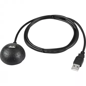 Wentronic USB-Kabel - USB Typ A, 4-polig (M) - USB Typ A, 4-polig (W) - 1,5m - Magnetständer (68913)