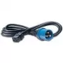 Netzkabel Bachmann 346.112 Schwarz Blau 3 m IEC 309 C19
