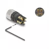 DeLOCK M8-Steckverbinder A-kodiert 4-polig Buchse Schraubanschluss 60532