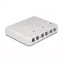 DeLOCK 67052 Keystone-Aufputzgehäuse für Glasfasermodule, 6-Port, weiß