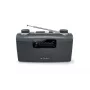 Tragbares Radio Muse M-058 R — AM/FM, Drehregler-Lautstärkeregelung, Batterie- oder Netzbetrieb (230V, 50Hz), Schwarz/Grau