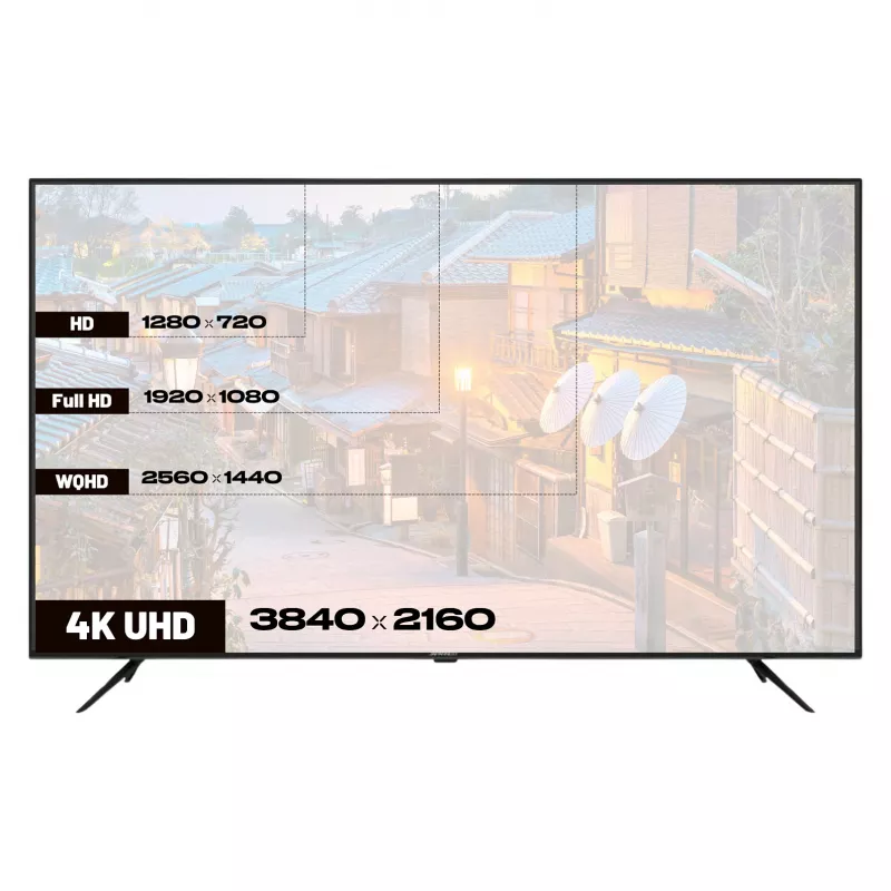 164,0cm/65 (3840x2160) JAPANNEXT JN-IPS650UHD60F 16:9 IPS 60Hz HDMI USB WLAN Lautsprecher Schwarz