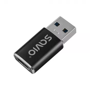 Savio AK-81 Videokabel-Adapter USB Type-C USB Type-A Schwarz