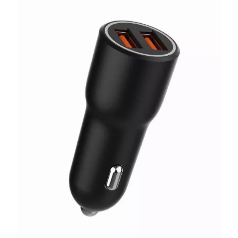 Auto-Ladegerät für Mobilgeräte Gembird TA-UC-A2QC36-CAR-01, 36 W, 12–24 V, Zigarettenanzünder, schwarz