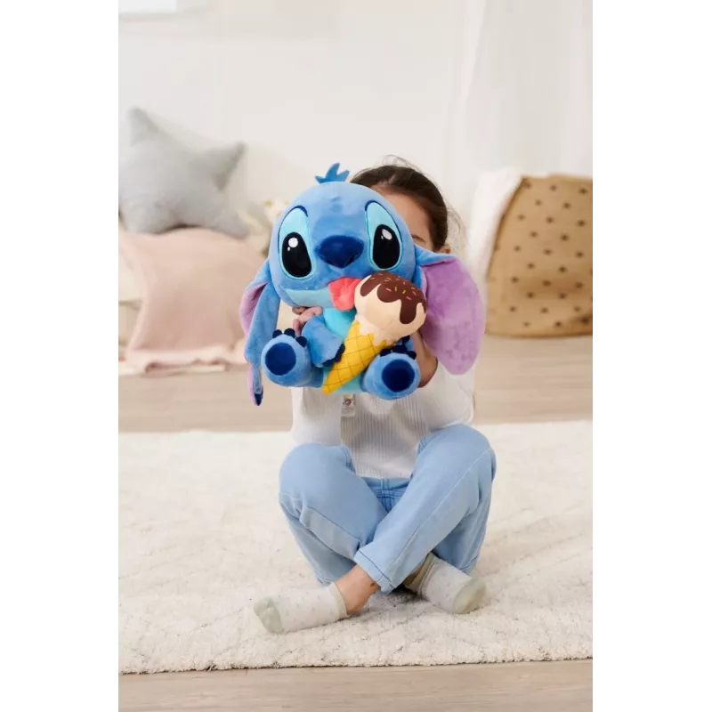 Plüschtier SIMBA Mascot Stitch Eiscreme 25 cm, Originale weiche Charakterfigur