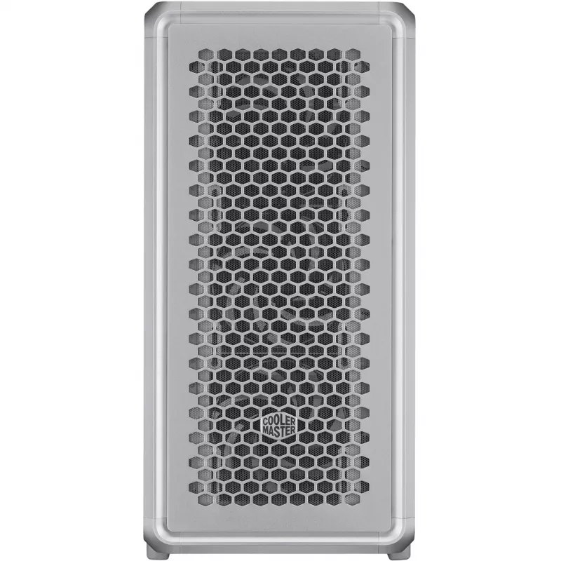 PC-Gehäuse Cooler Master MasterFrame 600 Midi Tower Silber — ATX/Micro-ATX/ITX, gehärtetes Glas, unterstützt 3x140 mm Frontlüfter