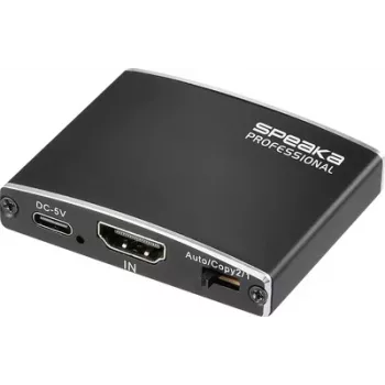 SpeaKa Professional HDMI-Splitter 3840 x 2160 Pixel Schwarz (SP-13723876)