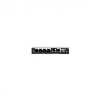 Managed PoE Switch RUIJIE RG-ES206GS-P — L2, 6x Gigabit RJ-45, 1x SFP, 4 PoE-Ports (54 W Budget), 12 Gbit/s, Cloud-verwaltet