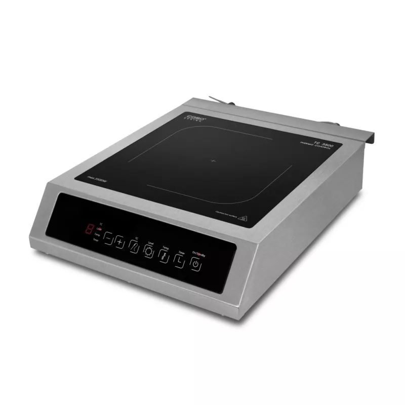 Caso | Thermo Control Hob | TC 3500 | Anzahl der Kochzonen 1 | Touch-Steuerung | Schwarz/Edelstahl | Induktion