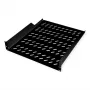 Rack shelf ROLINE 19-inch 2 U 550 T 25kg load capacity Schwarz