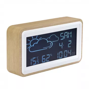 Digitale Wetterstation Denver WS-72 Holz LCD DC/Batterie