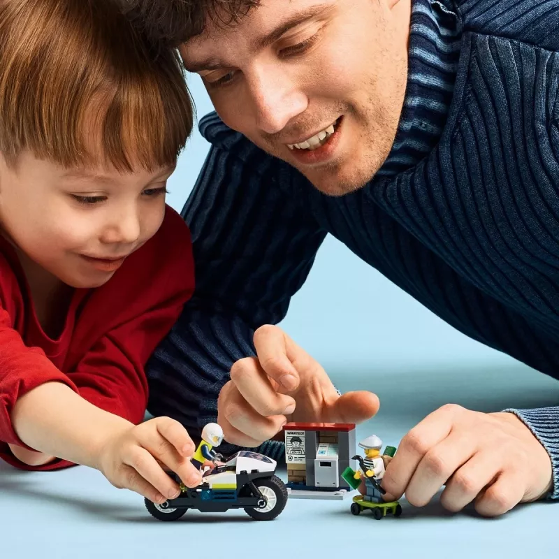LEGO City Polizei-Motorradjagd Set 60455 — 65 Teile, 2 Minifiguren, ab 4 Jahren