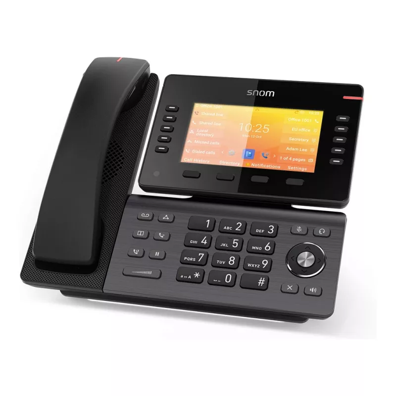 Snom D892M, IP-Telefon, Schwarz, Tisch-/Wandmontage, Linux, TFT, 12,7 cm (5 Zoll)