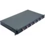 Netzwerkkabel Helos LWL 19 Zoll Spleißbox 6 x LC Duplex OM4 375557 Schwarz