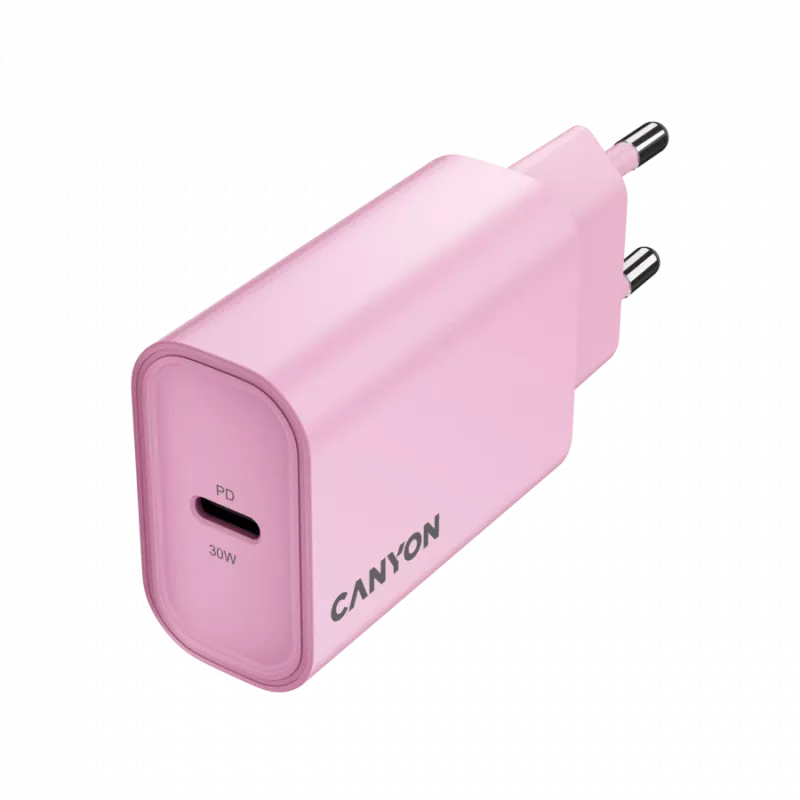 CANYON Ladegerät OnCharge 30CL Max Power 30W 1xPD EU Pink