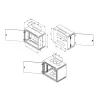 Wandmontage-Rack Triton 19 Zoll Rack Wall-mount 9U/250 Glastür